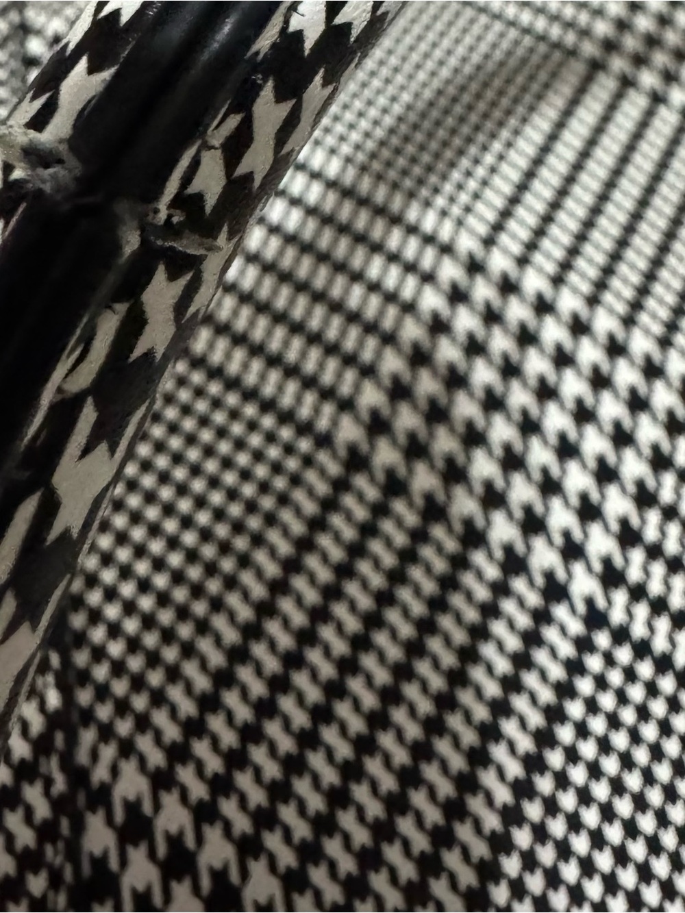 Betsey Johnson Black & White Plaid Heart Accent Tote - Picture 6 of 12